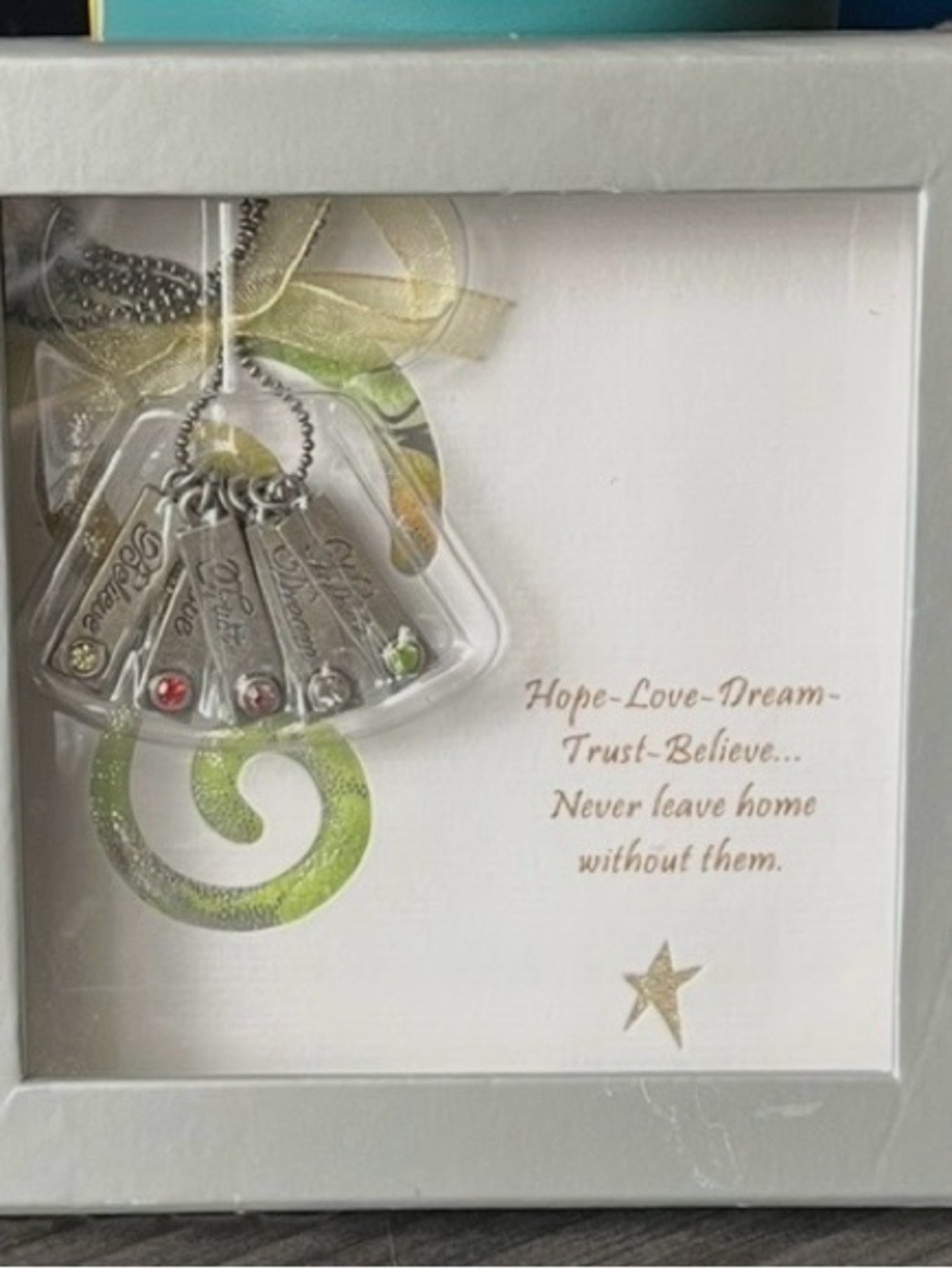 NWT Patricia Darling Dash "Hope Love Dream" Brooch Frame Gift Set